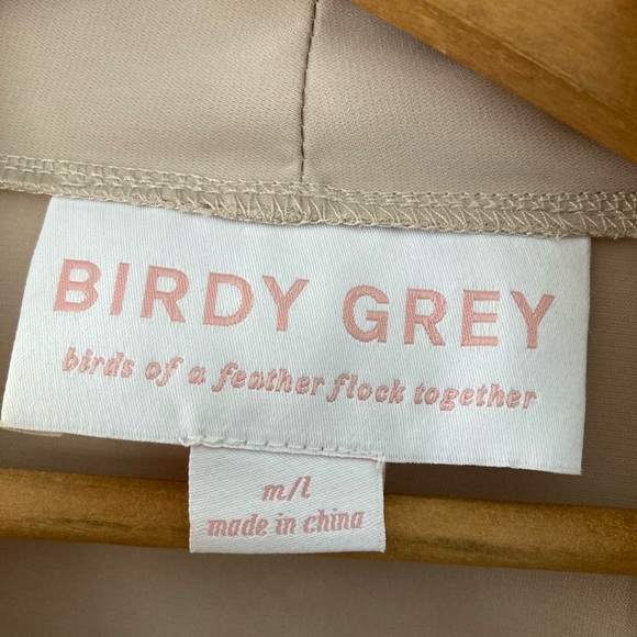 Birdy Grey Kenny Ruffle Robe M/L Taupe - Picture 2 of 3